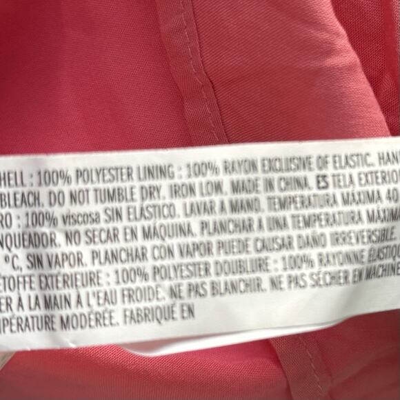 English Factory Maxi Dress Small Pink V-Neck Sleeveless Tiered Barbie Preppy - Picture 5 of 5